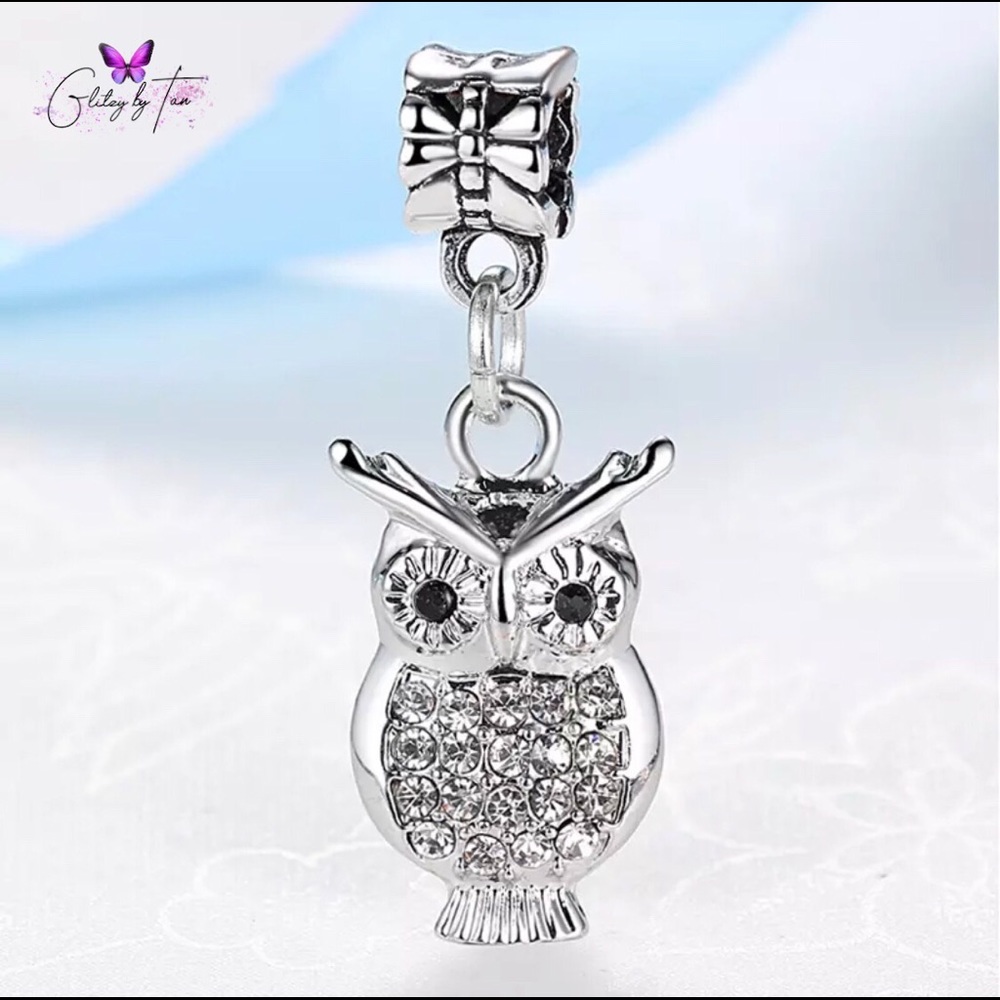 Silver Owl Charm